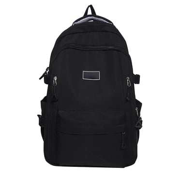 Sac à Dos d'École Léger, Sac d'École Secondaire Imperméable, Sacs de Jour Décontractés Sac à Dos avec Beaucoup de Poches, Sac à Dos de Collège pour Garçons Filles (Noir)