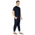 thumbnail image 2 of Inkmeso Ensemble de Pyjama Uni pour Hommes, Manches Courtes, Vêtement de Nuit à Col Rond, Ensemble de Pj, 2 of 7