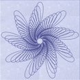 thumbnail image 1 of Ahgly Company Tapis d'Intérieur Lavable en Machine Carré Transitionnel Bleu Lavande, 7 Pieds Carré, 1 of 7