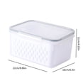 thumbnail image 3 of Meitianfacai Food Grade Plastic Food Storage Containers with Airtight Lid & Colander, Fruit and Vegetable Storage for Refrigerator, Lettuce Keepers, Salad Berry Containers, 3 of 5