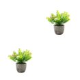 thumbnail image 3 of Decodeary Green Eco-friendly Artificial Money Tree In Pot Long-lasting Durability Realistic Appearance pink babysbreath 2Set, 3 of 6
