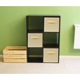 thumbnail image 3 of SimpleHouseware Storage Bin Cube Foldable Organizer, Beige - Pack of 6 Beige, 3 of 6