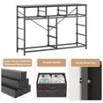 Towallmark Commode Moderne de 45 Pouces de Large à 10 Tiroirs en Tissu ...