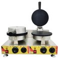 thumbnail image 3 of PreAsion Commercial Non-Stick Coating Double Station Ice Cream Waffle Cone Maker Machine, 3 of 9