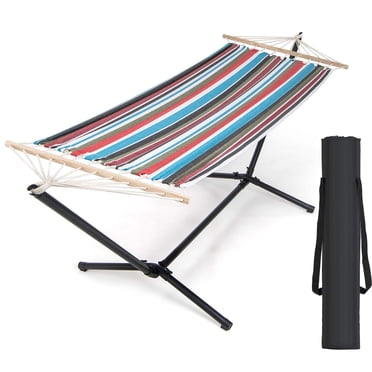 Costway Support Robuste de 10,5 Pi avec Hamac Portable, Support et Étui de Transport pour Jardin