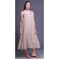 thumbnail image 2 of Bimba White3 Dots Coloré Imprimé Coton Chemises de Nuit pour Femmes Robe Sans Manches Vêtement de Nuit Robe Maxi X-Small, 2 of 6