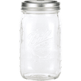 thumbnail image 2 of Ball Wide Mouth Clear Glass Canning Quart 32 Oz Mason Jars with Lids, 12 Pack, 2 of 9