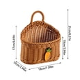 thumbnail image 2 of Home Textile Storage Hanging Woven Wall Shelf Storage with Handle for Home and Living Room Organization Decorative for Everyday Use, 2 of 4