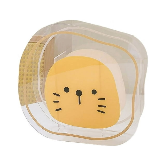Transparent Cartoon Pen Holder Animal Stationery Storage Holder Large Capacity