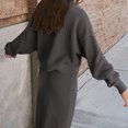 thumbnail image 4 of Womens 2 Piece Sweater Skirt Set - Polyester, Mock Neck, Long Sleeve - S-XXL, 4 of 4