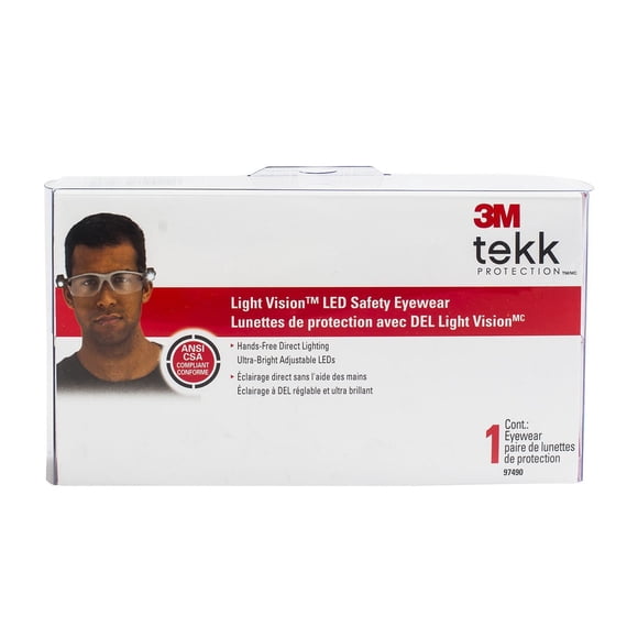 3M™ Tekk Protection™ Light Vision™ II LED Safety Eyewear
