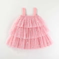 thumbnail image 3 of Liyamei Robe Sans Manches pour Filles Tout-Petits Fête de Vacances Robe en Maille à Étages Robes de Danse Princesse, 3-4 Ans, 3 of 3