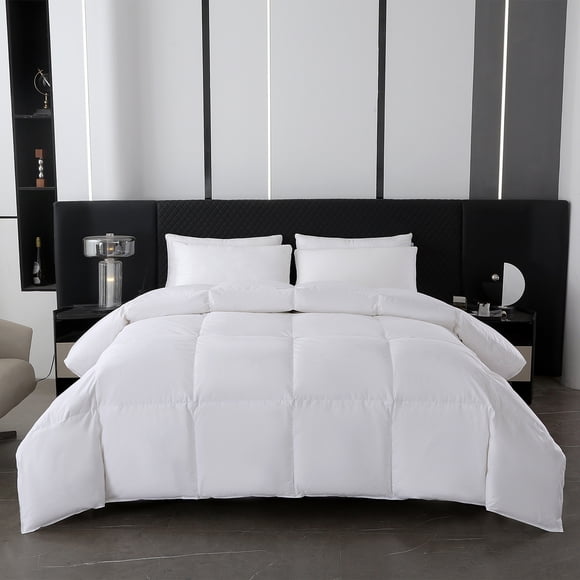 Mainstays Goose Feather Down Duvet Bed Duvet King 102 in x 86 in All Season Duvet