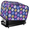 thumbnail image 1 of Toaster Cover 2 Slice Vintage Groovy Flowers Dustproof Bread Maker Cover Fingerprint Bakeware Protection Wide Slot Toaster Bag Reusable Kitchen Small Appliance Cover TC278, 1 of 6