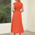 thumbnail image 4 of XZNGL Robe d'Été pour Femmes Aguichant Mode Femmes Été Unie Aguichant Ajourée Décontractée Mini Robe Sans Manches à Col Rond Robe d'Été Mini Robe pour Femmes Robe d'Été pour Femmes avec Manches, 4 of 4