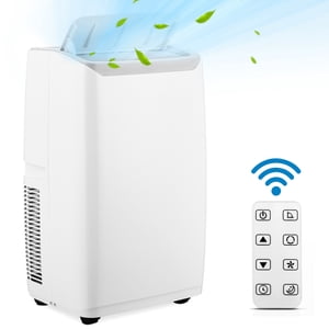Powerful 3-in-1 Portable Air Conditioner 14000 BTU – Cools, Dehumidifies & Fans Up to 750 Sq.Ft – Fast Cooling, Sleep Mode, 24H Timer, Remote, Freestanding AC for Home or Office, White