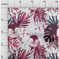 thumbnail image 2 of oneOone Viscose Chiffon Red Fabric Tropical Craft Projects Decor Fabric Printed By The Yard 42 Inch Wide, 2 of 5
