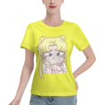 thumbnail image 1 of T-Shirt Basique à Manches Courtes pour Femmes Sailor Moon Édition Q Tsukiha, 1 of 6
