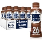 Core Power Fairlife High Protein Milk Shake, Chocolate, 14 FL Oz (12-Pack)