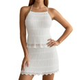 thumbnail image 1 of SHIXIAOO Ensemble Jupe pour Femmes Robe Décontractée Sans Manches avec Mini Jupe Tenue pour Usage Quotidien et Loisirs Ensemble Polyvalent 2 Pcs Shorts de Bain Grande Taille Jupe de Costume d'Affaires pour Femmes Filles Longues, 1 of 5