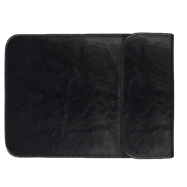Walson Laptop Cover Waterproof PU Storage Sleeve Bag Notebook Computer Cover Replacement for MacBook, Black, 14.1 inch