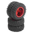 thumbnail image 4 of FLAMEEN 1/10 Pneu de Roue, 2Pcs RC Pneus Arrière pour Accessoires RC pour WPL D12 1/10 Camions RC, 4 of 8