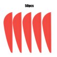 thumbnail image 2 of Rubber  Feather, 50PCS 25g  Feather, Lightweight Rubber for Archery Accessory Various  Heads DIY Tool Red,Green,Yellow,Blue, 2 of 8