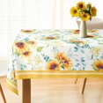 thumbnail image 1 of Sunflower Tablecloth,Fall Yellow SunflowerTablecover 60 x 120,Wrinkle Resistant Washable Floral Table Cloths,Perfect for Kitchen Dinner,Family Gathering,Holiday Dining Room Table,Picnic, 1 of 5