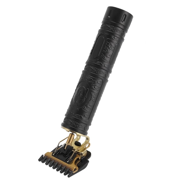 Hair Clipper Set, Rechargeable Barbers Beard Trimmer Shaver Electric with 4 Lengths Guide Combs for Home Black,Gold