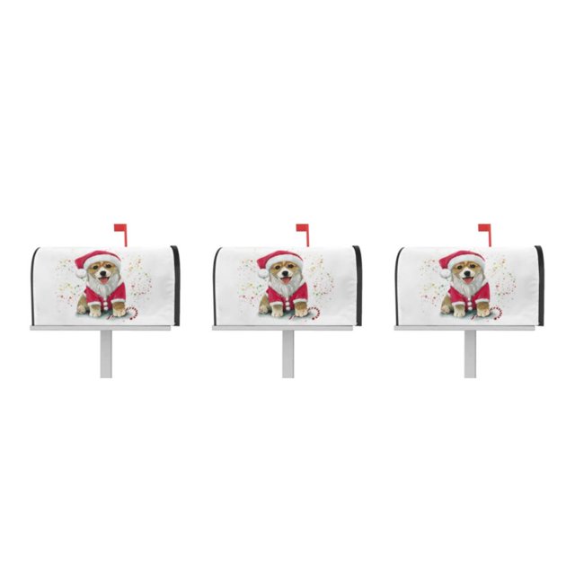 Ruiboury Weather-resistant And Robust Couch Cover Easy To Vivid Print Christmas Deer Pattern Mailbox Sleeve Cloth Standard Size YTYH2309047 3Set
