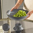 thumbnail image 4 of Kitchen Organizers and Storage On Clearance Vegetable Tray Vegetable Plate Plastic Filter Vegetable Basket Footed Vegetable Bowl Snack Kitchen Tool Suitable For All Kinds Of Vegetable Drainable, 4 of 9