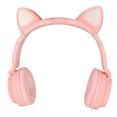 thumbnail image 3 of Cat Cat Ear Gaming Headphones Deep Bass LED Light Foldable Cute Cat Ear Headset With Soft Earmuffs, 3 of 8