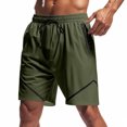 thumbnail image 2 of Styesk Shorts pour Hommes Couleur Unie Mode Décontractée avec Poches Taille à Lacets, 2 of 7