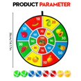 thumbnail image 3 of Fruit Game Wheel, 14 Inch Spinning Wheel for Prizes, with 9 Balls Prize Wheel, Spin The Roulette Wheel for Carnival, Trade Show and Win Fortune Spin Games, 3 of 7