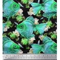 thumbnail image 1 of Soimoi Polyester Crepe Fabric Fish Ocean Print Fabric by Yard 42 Inch Wide, 1 of 2