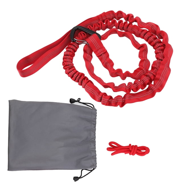 Barre de Remorquage de Vélo, Corde de Remorquage de Vélo Extensible Résistant Compact Portable pour la Marche pour l'Entraînement Rouge