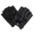 thumbnail image 4 of Baohd Retro PU Leather Men Fingerless Driving Cycling Gloves L Black Button, 4 of 9