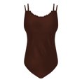 thumbnail image 4 of VBTAPA Tankini Swimsuits for Women Two Piece Modest Bathing Suits Blouson Swim Tank Top with Bottom 2 Pieces Set Daily Sales Brown M, 4 of 8