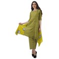 thumbnail image 1 of Moomaya Designer Kurta Kurti 3/4 Sleeves Printed WoMen's Indian Tunic Pant Set, 1 of 6