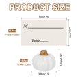 thumbnail image 2 of Uxcell Pumpkin Place Card Holder, 15 Pcs Thanksgiving Fall Name Card Holder, White, 2 of 4
