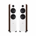 thumbnail image 2 of Fluance Ai81 Powered Floorstanding Tower Speakers (White Walnut) and DB10 10" Low Frequency Ported Front Firing Powered Subwoofer with 15 Feet RCA Ultimate Performance Collection Subwoofer Cable, 2 of 8