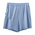 thumbnail image 1 of AherBiu Shorts Grande Taille pour Femmes, Pyjama Taille Haute, Shorts à Jambes Larges, Bas de Pyjama Confortables et Doux, Shorts, 1 of 7