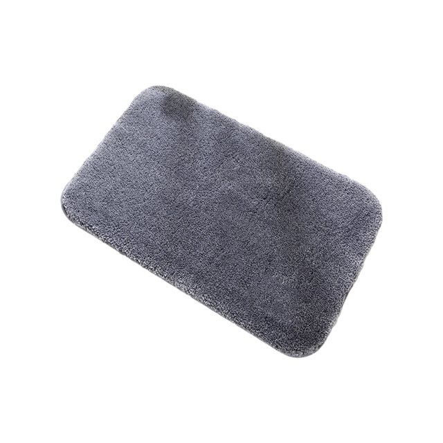 Thinsony Modern Bathroom Rug Soft And Comfortable For Luxurious Bath Experience Wide Application Bathroom Mat dark grey 40x60cm