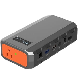 SinKeu 24,000mAh/88.8Wh Chargeur portable portable avec AC DC USB Des sorties, 65W Batterie externe Portable Power Bank Pack pour Home Backup Travel Ou