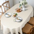 thumbnail image 5 of Modern Oval Tablecloth for Oval Table Waterproof Table Cloths for Dining Room Indoor Outdoor Home Decorative Table Cloth-60x102in, 5 of 5