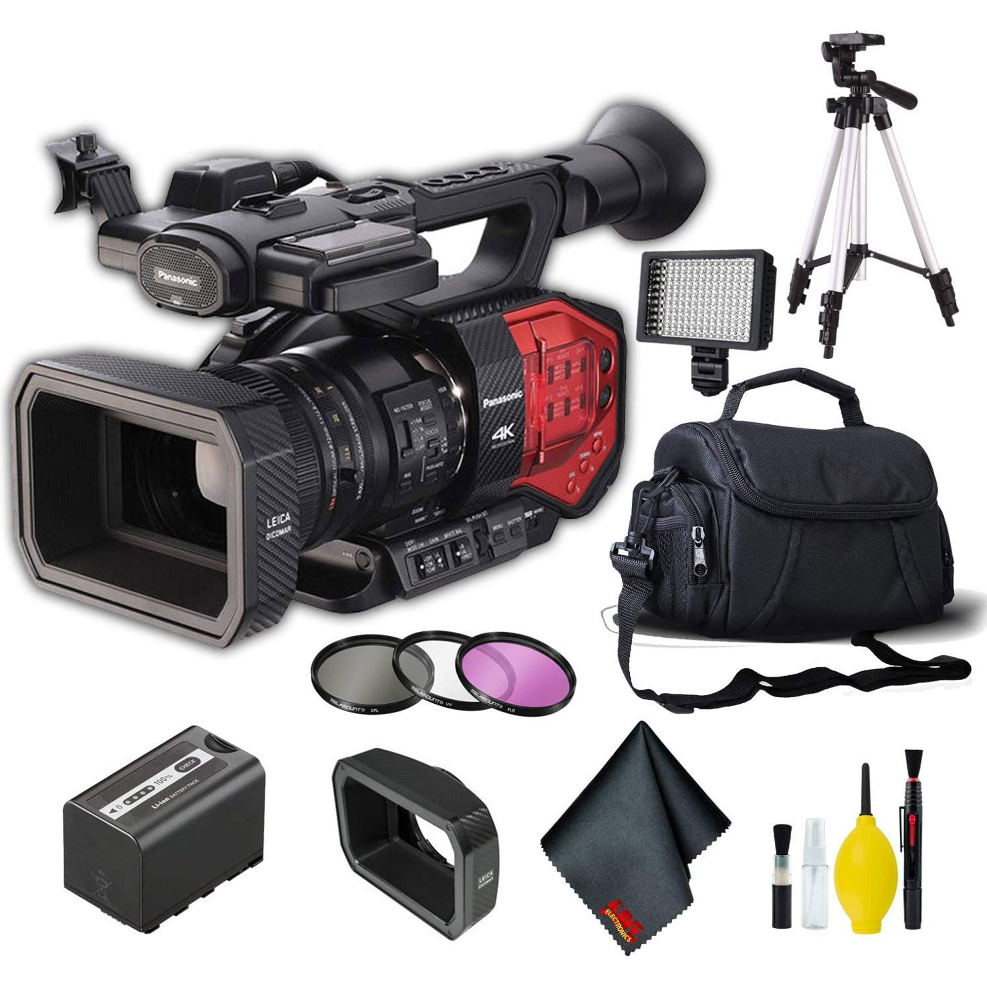 Panasonic AG-DVX200 Caméscope 4K + Capteur Quatre Tiers et Objectif Zoom Intégré Pl