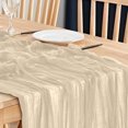 thumbnail image 5 of Boho Gauze Green Wedding Table Runner Fabric Kitchen Dining Holiday Table Decor For Home Party Indoor, 5 of 5