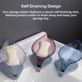 thumbnail image 4 of keepw Home Leaf Shaped Sponge Holder Self-draining Dish Sink Sponges Tray Grey Type 2 1Set, 4 of 6