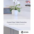 thumbnail image 2 of Byson Protège-Table de Salle à Manger Transparent – Protège-Nappe en PVC pour Table de Salle à Manger, Housse en Vinyle Plastique Imperméable – Transparent, Épais, Nettoyage Facile – 78 x 40 Po – 1,5 mm, 2 of 7