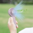 thumbnail image 4 of Limited Time Deal Iumwxz Mini Handheld Fan Battery Powered Small Portable Adjustable Speed USB Rechargeable Fan Powerful Eyelash Fan Suitable for Kids Women Men Indoor Outdoor Travel Gifts for Women, 4 of 6